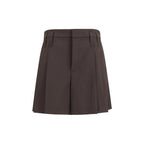 Brunello Cucinelli Brown Wool Oves Aries Bermuda Shorts