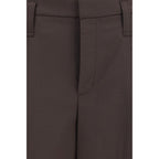 Brunello Cucinelli Brown Wool Oves Aries Bermuda Shorts