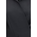 Khaite Black Wool Oves Aries Full-Length Jacket