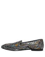 Dolce & Gabbana Multicolor Paisley Brocade Men Loafers Shoes