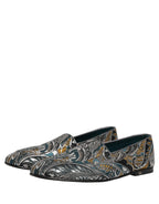 Dolce & Gabbana Multicolor Paisley Brocade Men Loafers Shoes