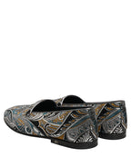 Dolce & Gabbana Multicolor Paisley Brocade Men Loafers Shoes