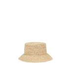 Jacquemus Beige Raffia Bucket Hat