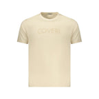 Coveri Moving Beige Cotton Mens T-Shirt