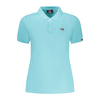 Norway 1963 Azzurro Cotton Womens Polo