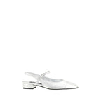 Carel Paris Silver Calf Leather Bos Taurus Platform Loafers
