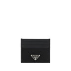 Prada Black Calf Leather Bos Taurus Wallet