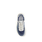 Premiata Blue Calf Leather Bos Taurus Athletic Sneakers