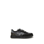 Premiata Black Calf Leather Bos Taurus Low Top Sneakers
