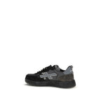 Premiata Black Calf Leather Bos Taurus Low Top Sneakers