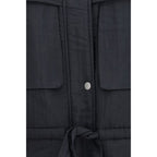 Marant Etoile Black Modal Full-Length Jacket