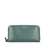 Jil Sander Green Leather Wallet