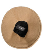 Dolce & Gabbana Women Brown Cotton Knit WideBrim Bucket Capello Hat