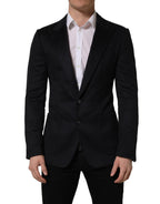 Dolce & Gabbana Black Cashmere Single Breasted Blazer Jacket