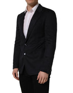 Dolce & Gabbana Black Cashmere Single Breasted Blazer Jacket