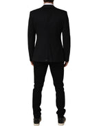 Dolce & Gabbana Black Wool Single Breasted Blazer Jacket