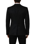 Dolce & Gabbana Black Wool Single Breasted Blazer Jacket