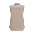 Brunello Cucinelli Beige Cotton Shirt