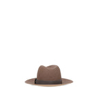 Brunello Cucinelli Brown Straw Fedora