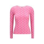 Marine Serre Multicolor Polyamide Long Sleeve T-Shirt