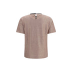Brunello Cucinelli Orange Linen T-Shirt