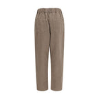 Brunello Cucinelli Beige Cotton Casual Pants