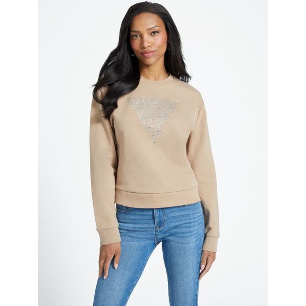 Guess Brown Cotton Sweatshirt