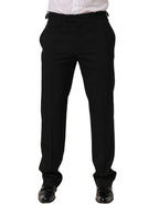 Dolce & Gabbana Black Tapered Leg Men Dress Trouser Pants