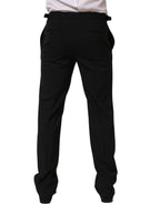 Dolce & Gabbana Black Tapered Leg Men Dress Trouser Pants
