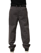 Dolce & Gabbana Dark Gray MidWaist Straight Men Trouser Pants