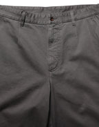 Dolce & Gabbana Dark Gray MidWaist Straight Men Trouser Pants