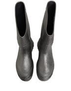 Dolce & Gabbana Metallic Silver Pull On Rain Boots Men Shoes