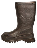 Dolce & Gabbana Bronze PVC Pull On Rain Boots Men Shoes