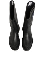 Dolce & Gabbana Black PVC Pull On Rain Boots Men Shoes