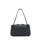 Prada Black Calf Leather Bos Taurus Handbag