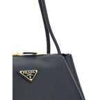 Prada Black Calf Leather Bos Taurus Handbag