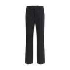 Valentino Black Wool Oves Aries Dress Pants
