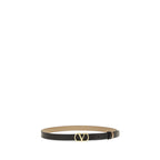 Valentino Garavani Black Calf Leather Bos Taurus Regular Belt