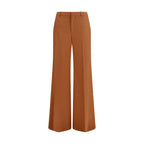 Chloé Orange Cotton Flared Pants