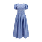 Ganni Blue Cotton Casual Dress