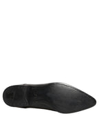 Dolce & Gabbana Black Leather Derby Dress Men Formal Shoes