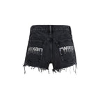 Alexander Wang Black Cotton Bermuda Shorts