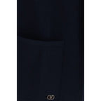 Valentino Blue Wool Oves Aries Cardigan
