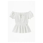 Guess White Polyester Blouse