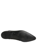 Dolce & Gabbana Black Leather Derby Dress Men Formal Shoes