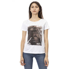 Trussardi Action White Cotton Women T-Shirt