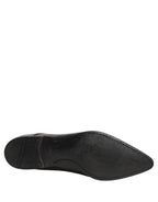 Dolce & Gabbana Black Leather Derby Dress Men Formal Shoes