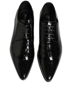 Dolce & Gabbana Black Leather Derby Dress Men Formal Shoes