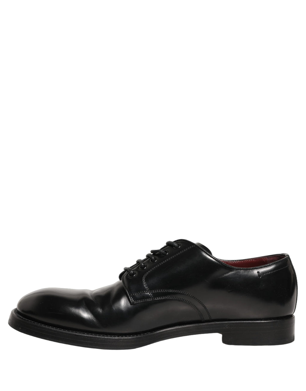 Dolce & Gabbana Black Leather Derby Dress Men Formal Shoes