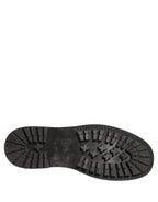 Dolce & Gabbana Dress Black Leather Lace Up Derby Men Shoes